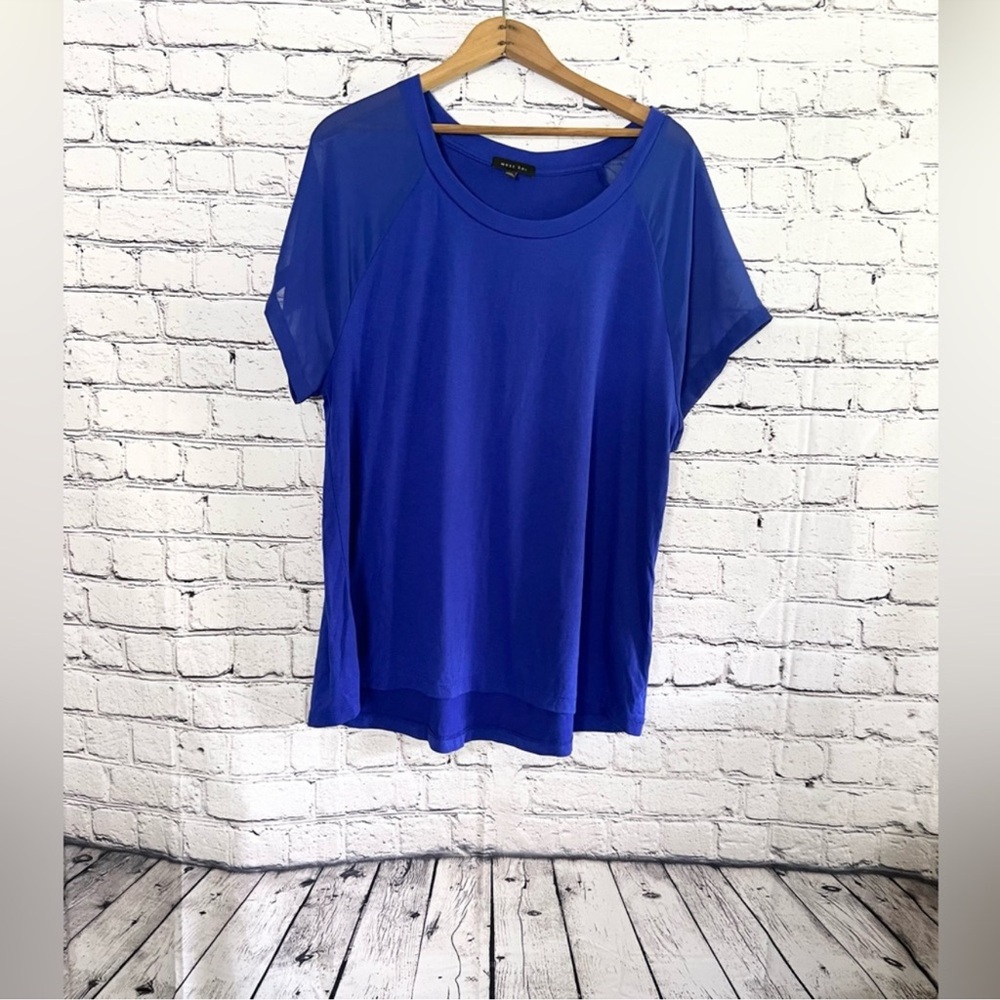 WEST KEI. Blue top. Size XXL